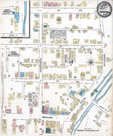 1885 Town Map of Frenchtown Hunterdon County New Jersey