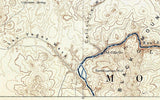 1886 Topo Map of Saint Thomas Nevada Moapa Valley