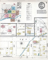 1890 Town Map of Reno Washoe County Nevada