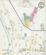 1897 Town Map of Milford Hunterdon County New Jersey