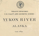1898 Map of the Yukon River Alaska