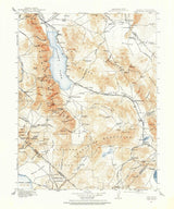 1909 Topo Map of Hawthorne Nevada Walker Lake