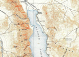1909 Topo Map of Hawthorne Nevada Walker Lake