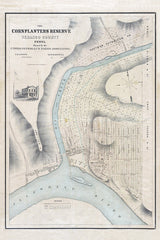 1864 Map of Cornplanters Reserve Oil City Venango County Pennsylvania