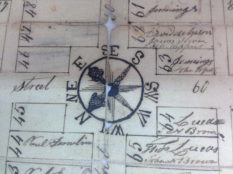 1807 Map of Carmichaels Pennsylvania - Plan of Lisbon Town