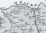 1878 Map of Ringgold Township Jefferson County Pennsylvania