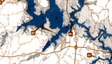 1983 Map of Falls Lake North Carolina