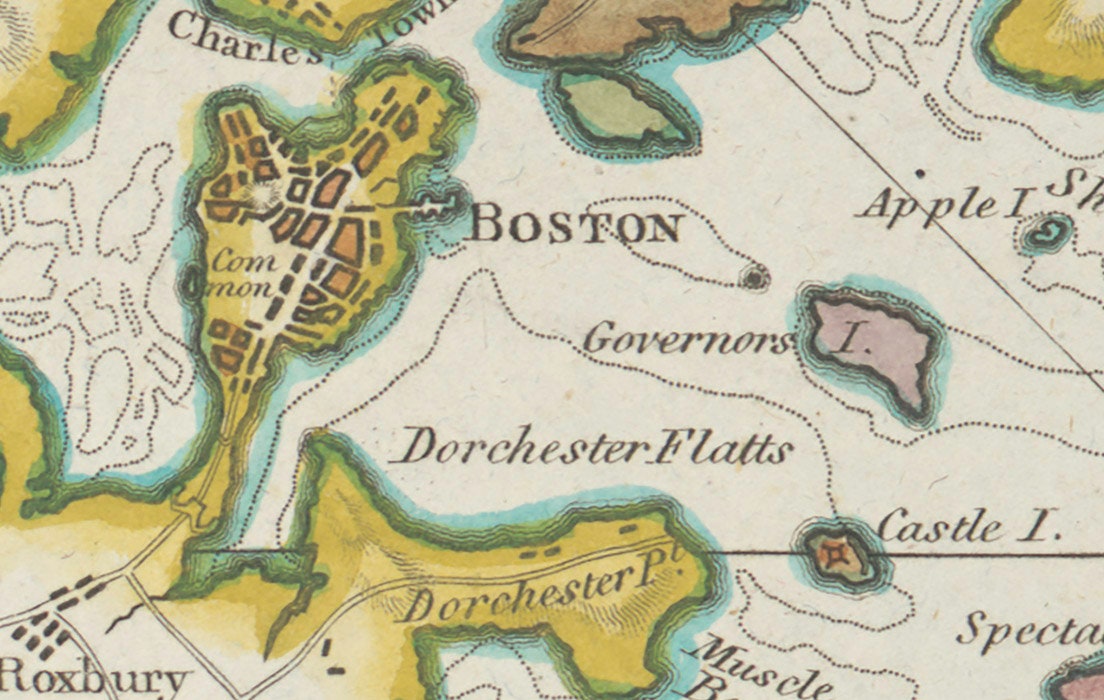 1778 Map of Boston Harbor