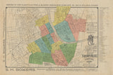 1890 Map of Nashville Tennessee