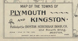 1899 Map of Plymouth and Kingston Massachusetts