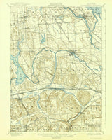 1900 Topo Map of Baldwinsville New York Quadrangle