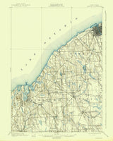 1900 Topo Map of Oswego New York Quadrangle