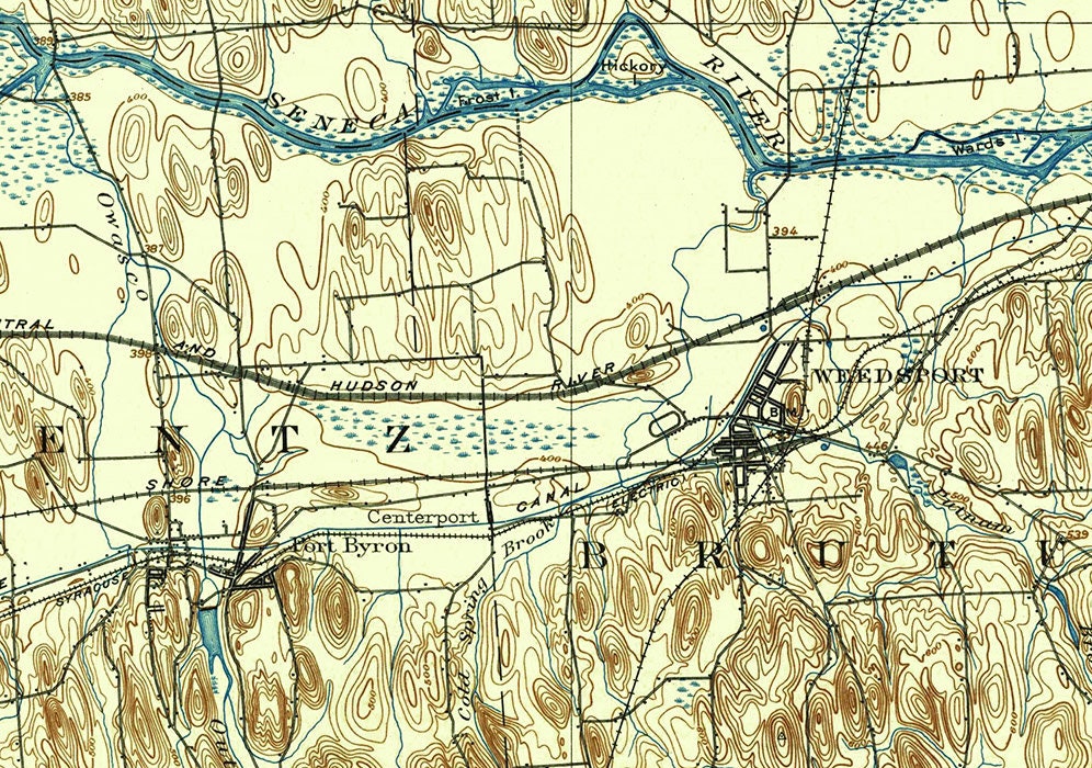 1902 Topo Map of Weedsport New York Quadrangle