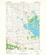 1964 Topo Map of Courtland Minnesota Quadrangle Swan Lake