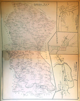 1876 Map of Amwell Township Washington County Pennsylvania