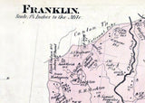 1876 Map of Franklin Township Washington County Pennsylvania