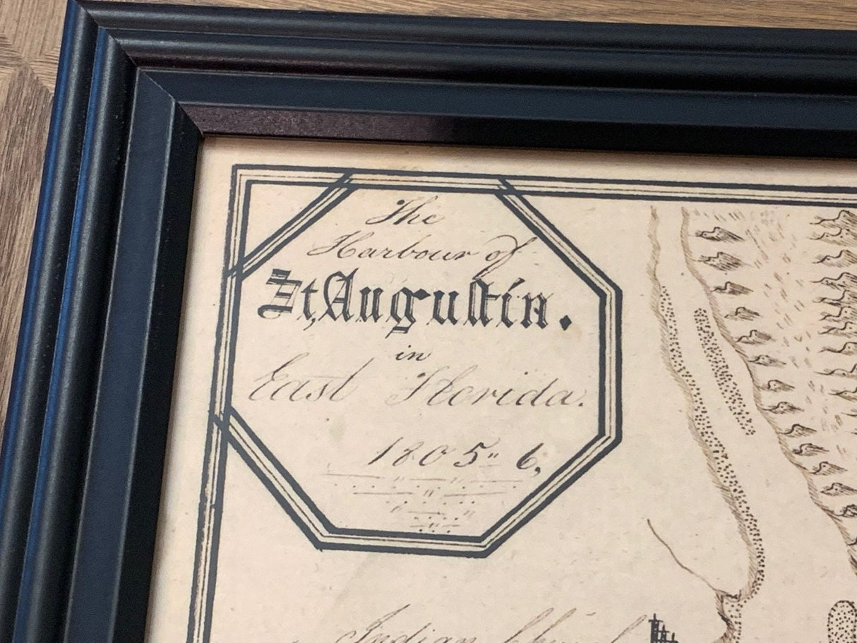 1805 Map of Saint Augustine Florida