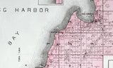 1899 Map of Egg Harbor Township Door County Wisconsin