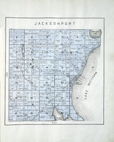 1899 Map of Jacksonport Township Door County Wisconsin