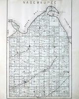 1899 Map of Nasewaupee Township Door County Wisconsin