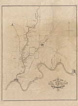 1864 Map of the Oil Region Venango County Pennsylvania