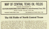1918 Map of Central Texas Oil Fields