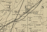 1882 Map of the oil fields of Warren and Forest Counties Pa