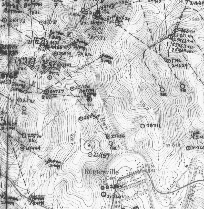 Early Oil and Gas Wells of Rogersville Quad Greene County Pa