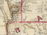 1866 Map Oil District of PA Crawford Warren & Venango County