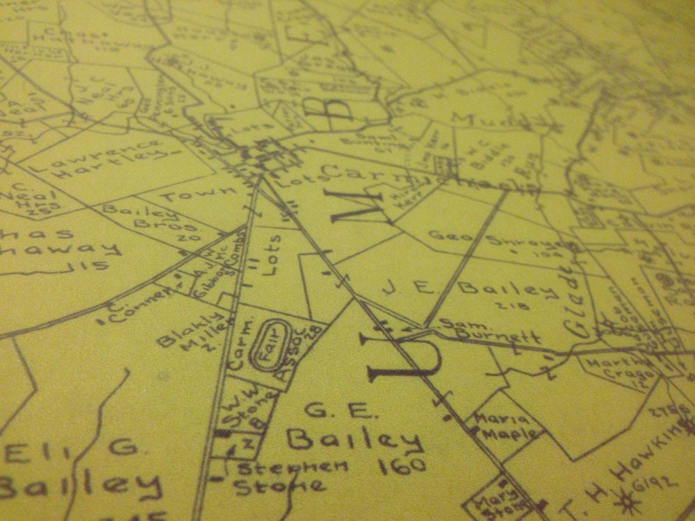 1936 Farm & Gas Well Map Carmichaels Quad Masontown Quad Greene County Pa