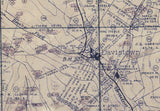 1921 Gas Well Map of Shannopin Coal Company Dunkard Township Greene County PA