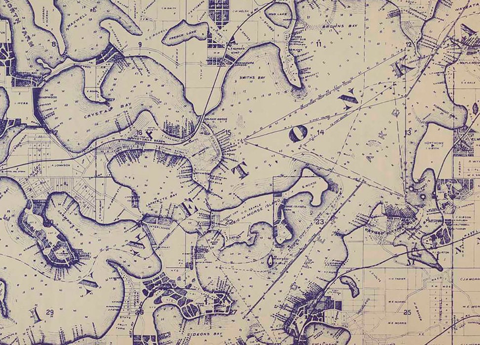 1896 Map of Lake Minnetonka Minnesota