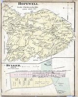 1876 Map of Hopewell Township Washington County Pennsylvania