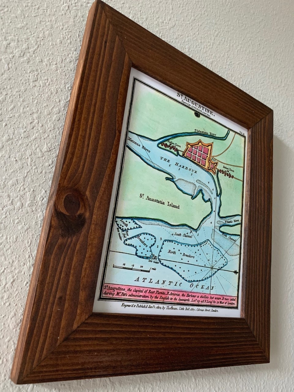 1802 Map of Saint Augustine Florida