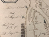 1805 Map of Saint Augustine Florida