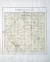 1899 Map of Forestville Township Door County Wisconsin