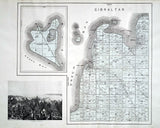 1899 Map of Gibraltar Township Door County Wisconsin