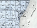 1899 Map of Jacksonport Township Door County Wisconsin