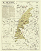 1918 Map of Central Texas Oil Fields
