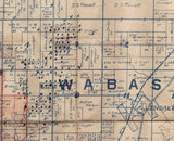 Early 1900s Map of the Wabash Oil Field Robinson Illonois