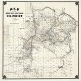 1878 Map of the Bradford or Northern Oil Region of Pennsylvania