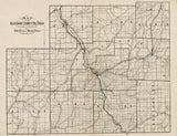 1879 Map of the Allegany County Oil Field New York