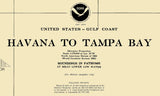 1996 Nautical Map of Havana to Tampa Bay Oil and Gas Leasing Areas