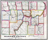 1865 Farm Line Map of Warren County Pa