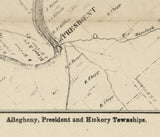 1866 Map The Oil Region of Venango County PA