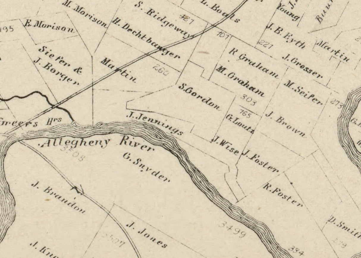 1866 Map The Oil Region of Venango County PA