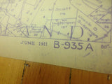 1911 Farm & Gas Well Map Waynesburg Quad Greene County Pa