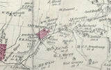1877 Map of Monroe Township Clarion County Pennsylvania Oil Wells