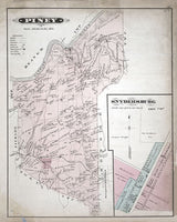 1877 Map of Piney Township Clarion County Pennsylvania Oil Wells