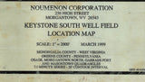 1999 Noumenon Gas Well Map Greene County Pennsylvania